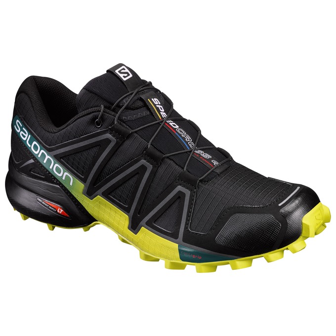 Zapatillas Trail Running Salomon Hombre Negras / Amarillo - Salomon Argentina SPEEDCROSS 4 ,524981-U